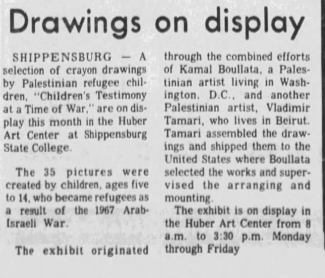 Drawings on display — Public Opinion, 10 March 1975