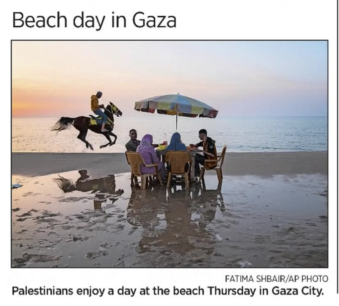 Beach day in Gaza &mdash; The Day, 3 March 2023