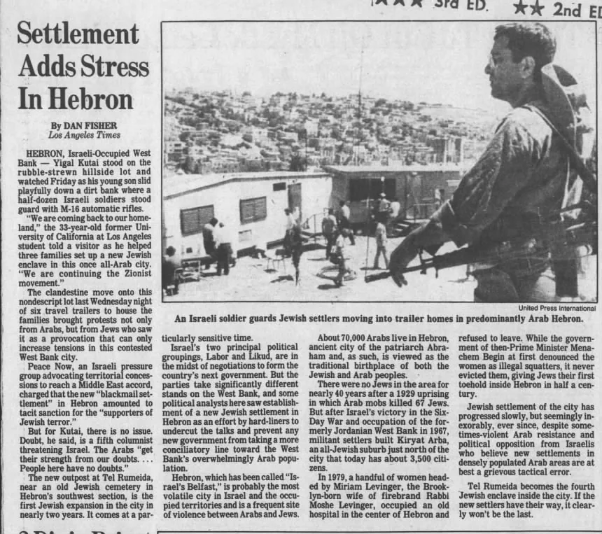 Settlement Adds Stress In Hebron &mdash; Hartford Courant, 11 August 1984