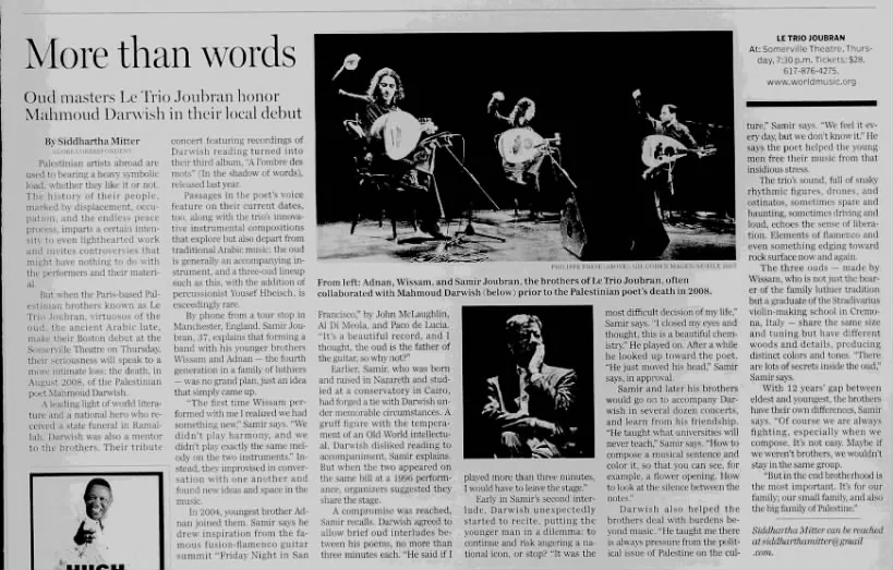 More than words — Telegram & Gazette, 3 October 2010