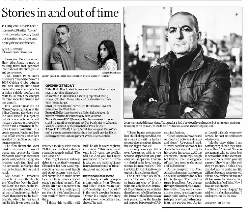 Stories in and out of time — Star Tribune, 16 February 2014