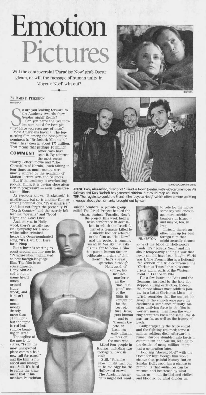 Emotion Pictures — San Antonio Express-News, 4 March 2006
