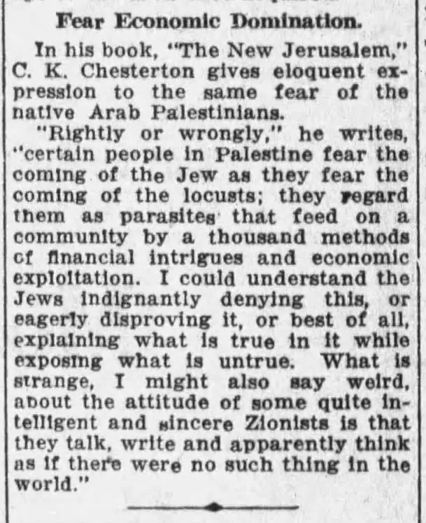 Fear Economic Domination — Brooklyn Eagle, 19 December 1926