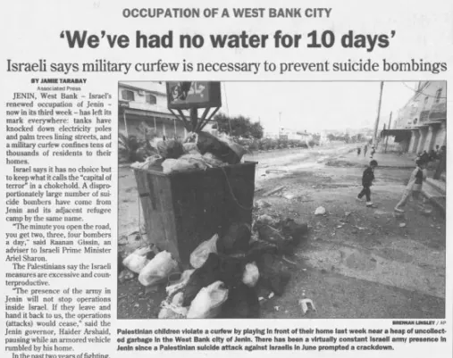 'We've had no water for 10 days' — Argus Leader, 10 November 2002
