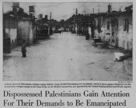 Dispossessed Palestinians Gain Attention For Their Demands to Be Emancipated — The Salt Lake Tribune, 20 June 1992
