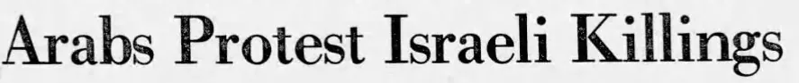 Arabs Protest Israeli Killings &mdash; Press of Atlantic City, 10 December 1986