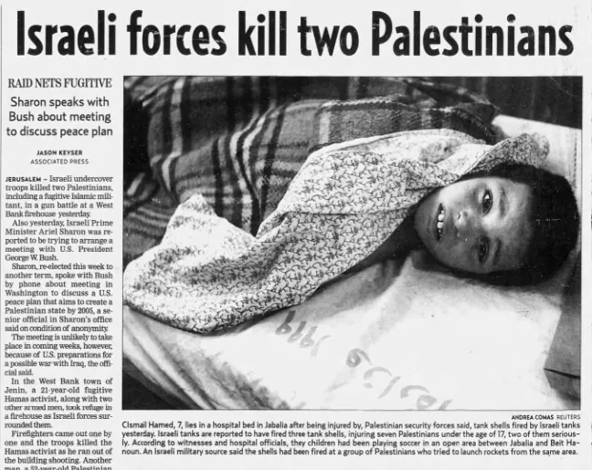 Israeli forces kill two Palestinians — The Charlotte Observer, 19 January 2009