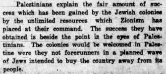 The colonies would be welcomed were they not forerunners of a planned wave — Deseret News, 12 July 1919
