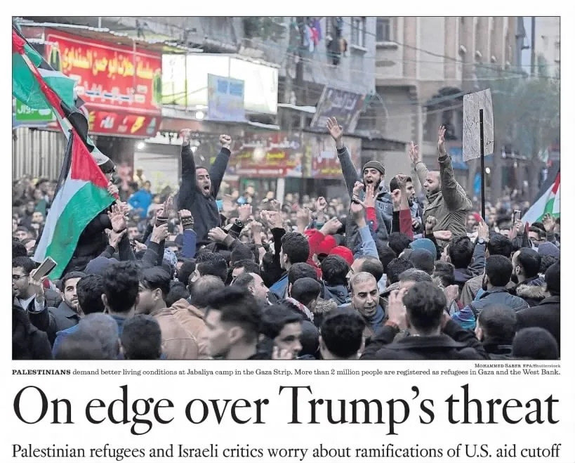 On edge over Trump's threat — Los Angeles Times, 8 January 2018