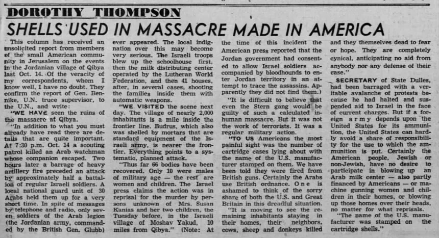 Shells Used In Massacre Made In America &mdash; San Bernardino County Sun, 4 November 1953