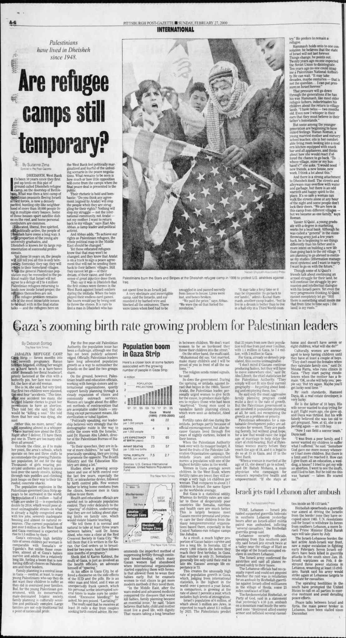 Are refugee camps still temporary? — Pittsburgh Post Gazette, 27 February 2000
