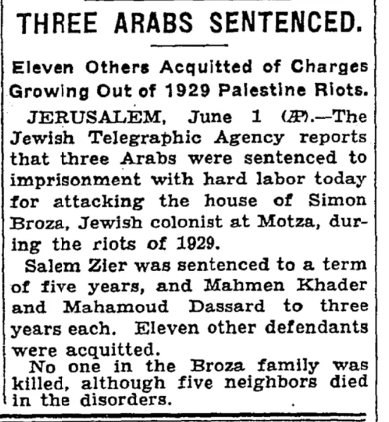 Eleven Acquitted of 1929 Riot Charges &mdash; The New York Times, 2 June 1931