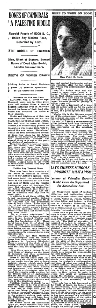 A Palestine Riddle — The New York Times, 4 August 1932