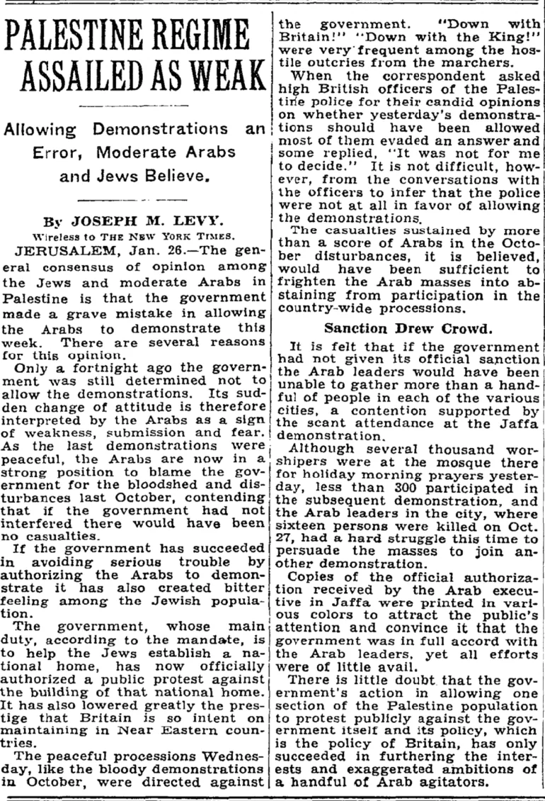'Down With the Government' Shouts Were Frequent — The New York Times, 28 January 1934