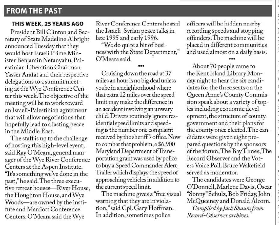 This week, 25 years ago — The Bay Times & Record Observer, 6 October 2023
