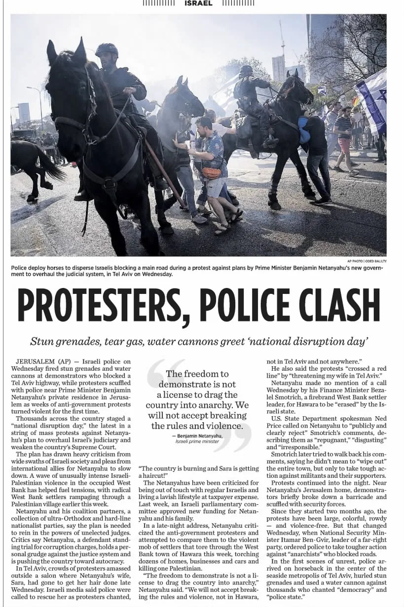 Protesters, police clash — LNP, 2 March 2023