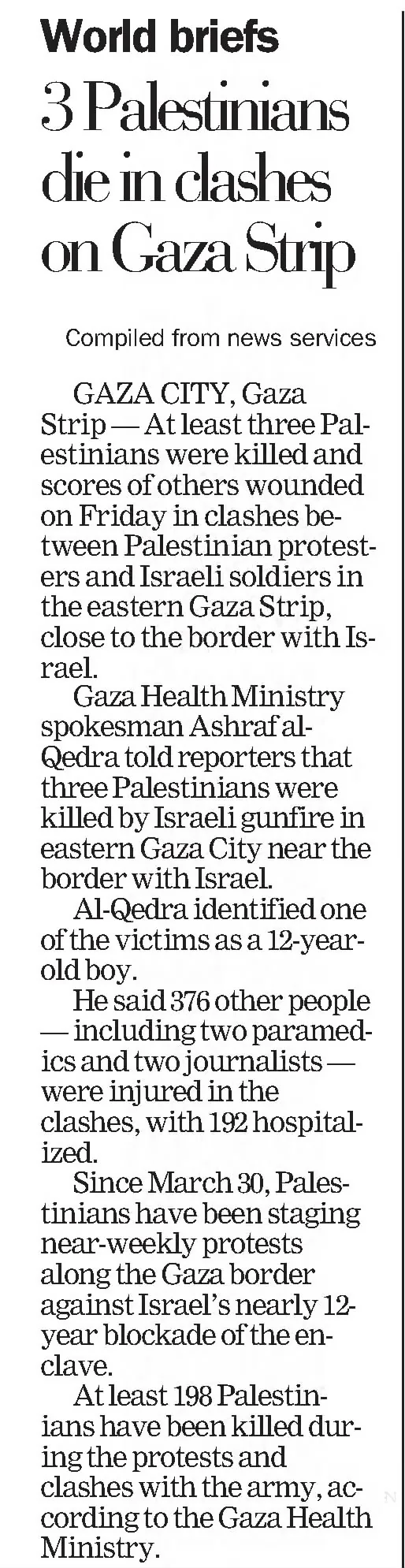 (M Ca7a Stiip &mdash; The News Tribune, 7 October 2018