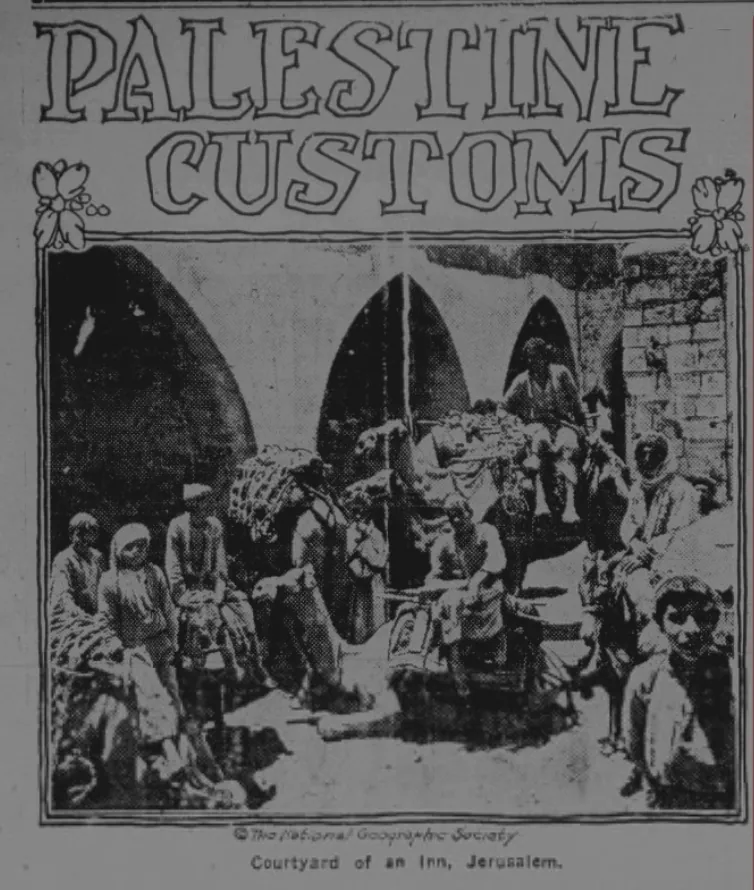 Palestine Customs — The Utica Sun, 28 January 1932