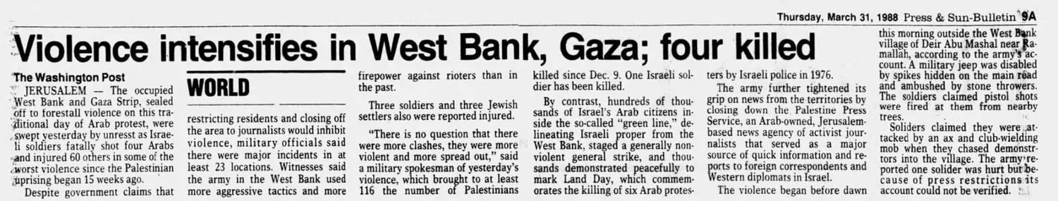 Representatives of six Sioux City Jewish organizations raised $2,500 for the development of colonization in Palestine — Sioux City Journal, 15 March 1981