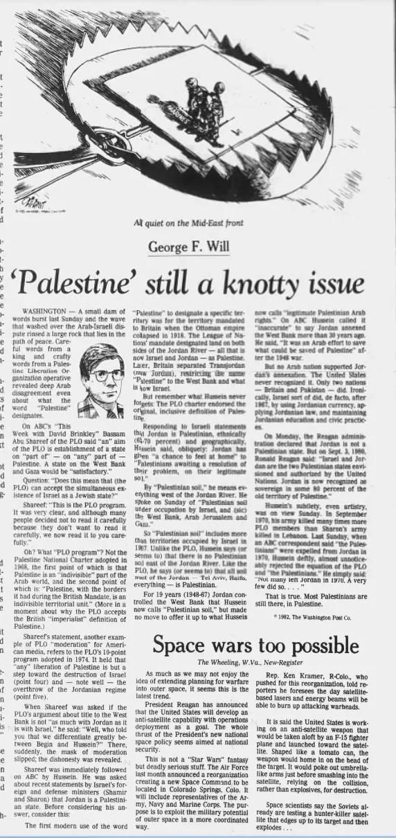 'Palestine' still a knotty issue — The Register-Guard, 2 September 1982