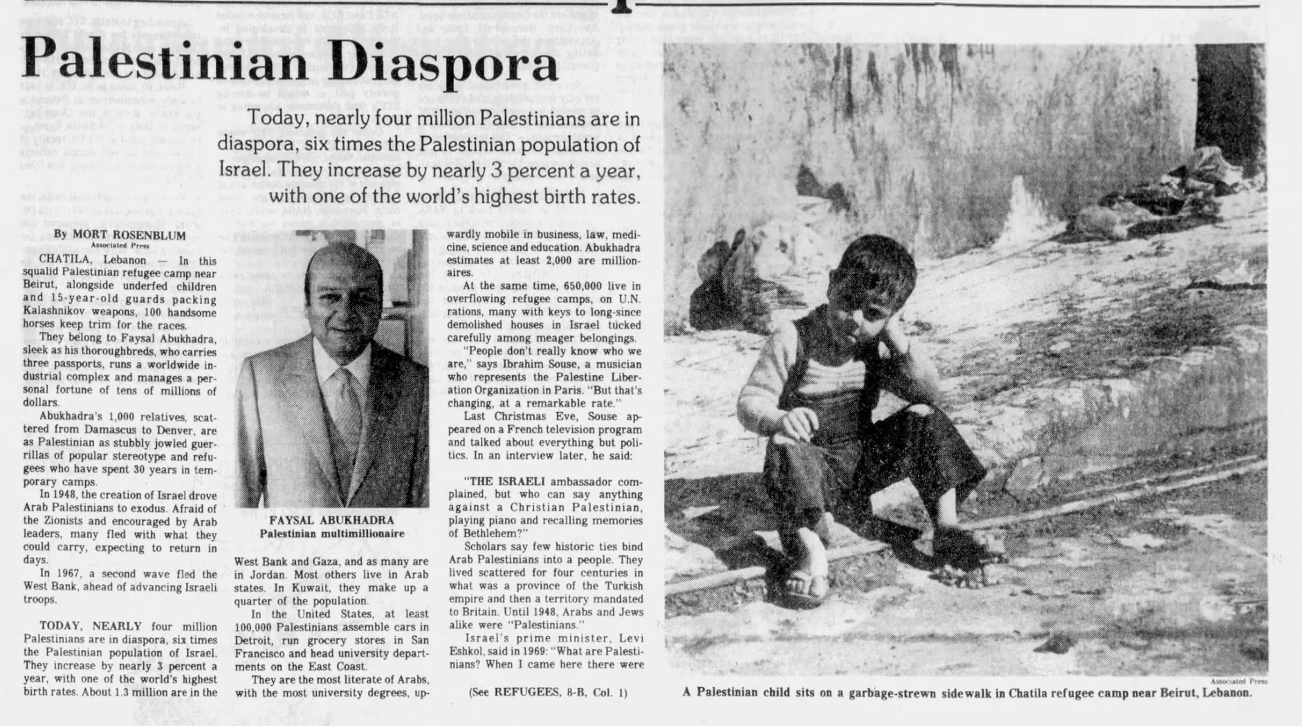 Palestinian Diaspora &mdash; The State, 25 April 1982