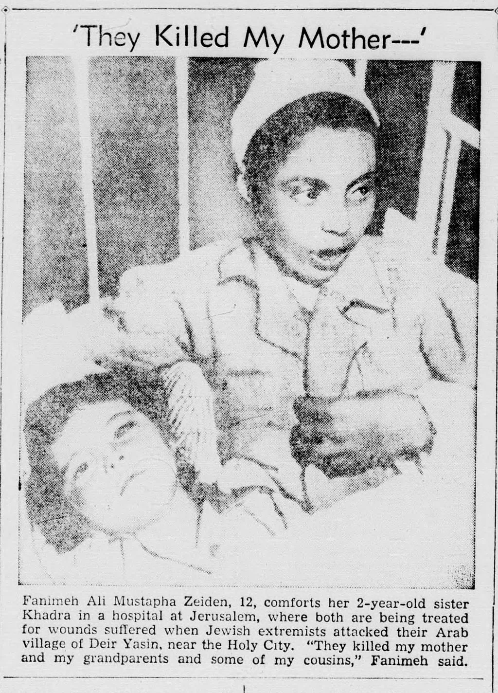 ‘They Killed My Mother———’ — Mingo Republican, 14 April 1948