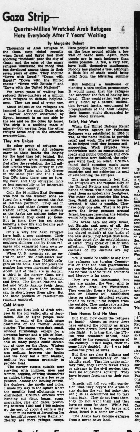 Gaza Strip— — Evening Star, 13 March 1955