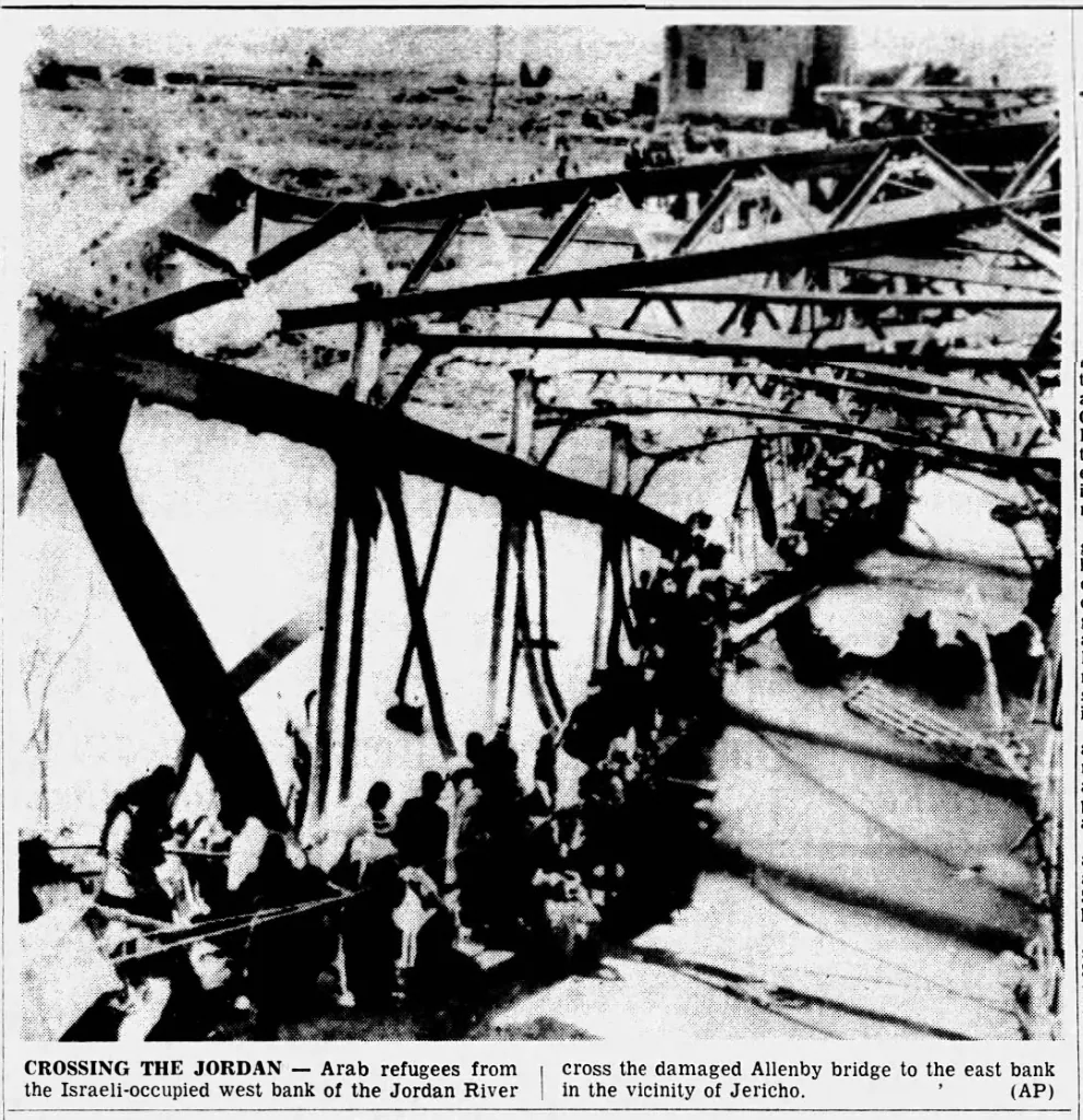 Crossing the Jordan — The Morning Call, 17 June 1967