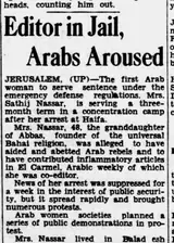 Editor in Jail, Arabs Aroused &mdash; The Morning Call