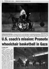 U.S. coach’s mission: Promote wheelchair basketball in Gaza &mdash; Chronicle-Tribune