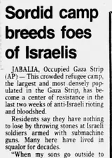 Sordid camp breeds foes of Israelis &mdash; Courier Post