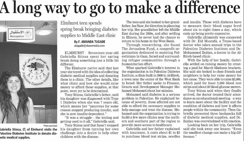 A long way to go to make a difference — The Press, 1 May 2015
